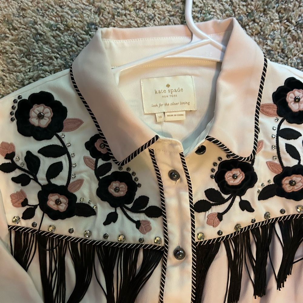 Kate spade never worn completely clean dress! So cute classy cowboy chic dress!